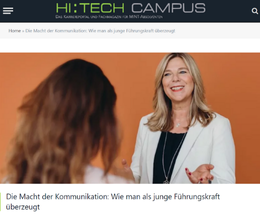 Thema: Die Macht der Kommunikation: Wie man als junge Führungskraft überzeugt